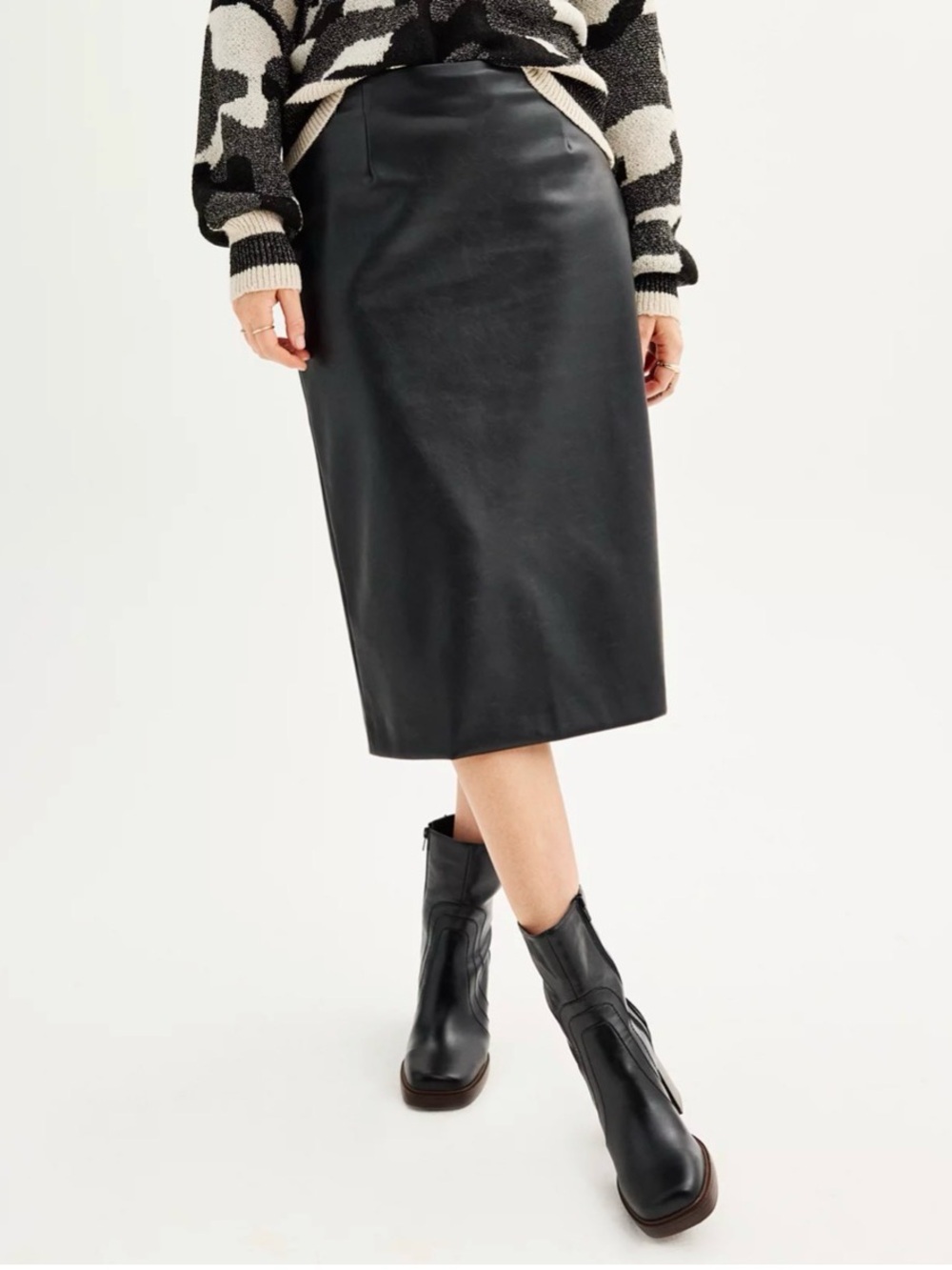 Women's Nine West Faux Leather Pencil Skirt
